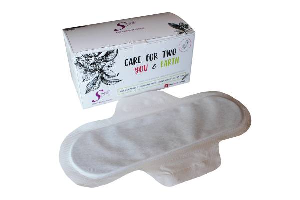 One hundred percent biodegradable sanitary pads 