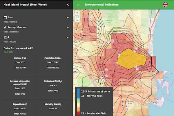 Environmental intelligence for healthy cities 