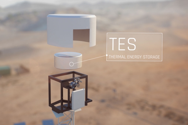 A dispatchable solar power system