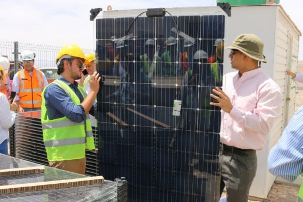 Solar energy harvesting in Chile's desert